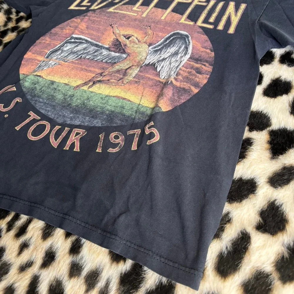 Vintage Led Zeppelin U.S. Tour 1975 Graphic Tee - Picture 2 of 5